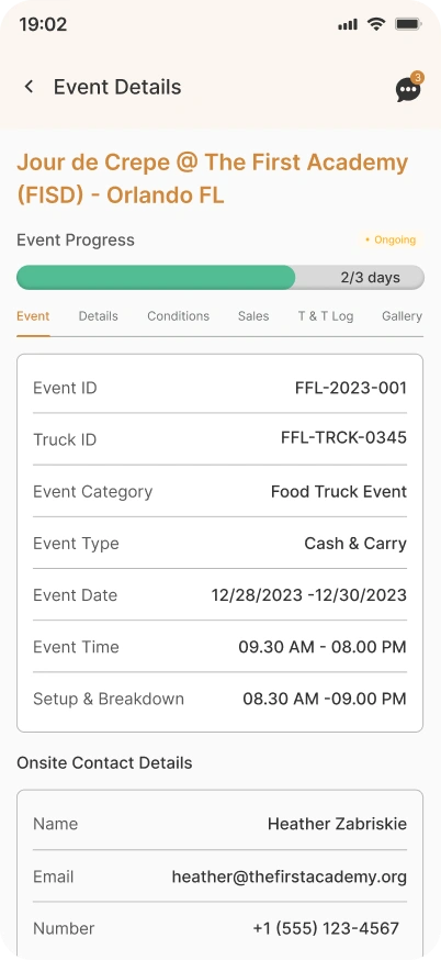 Mobile Integration for Vendors Images in Food Fleet 1