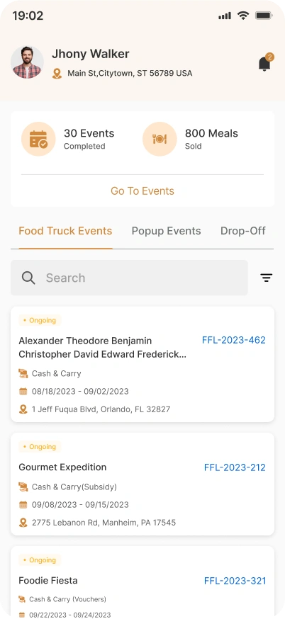 Mobile Integration for Vendors Images in Food Fleet 2